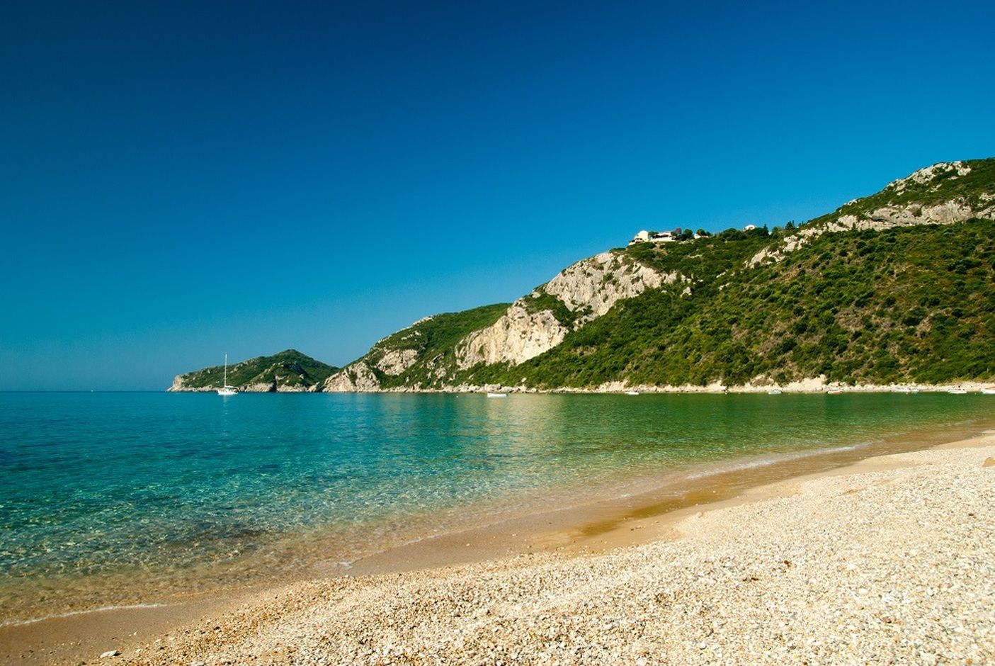 Pláž Agios Giorgios Pagon, Korfu