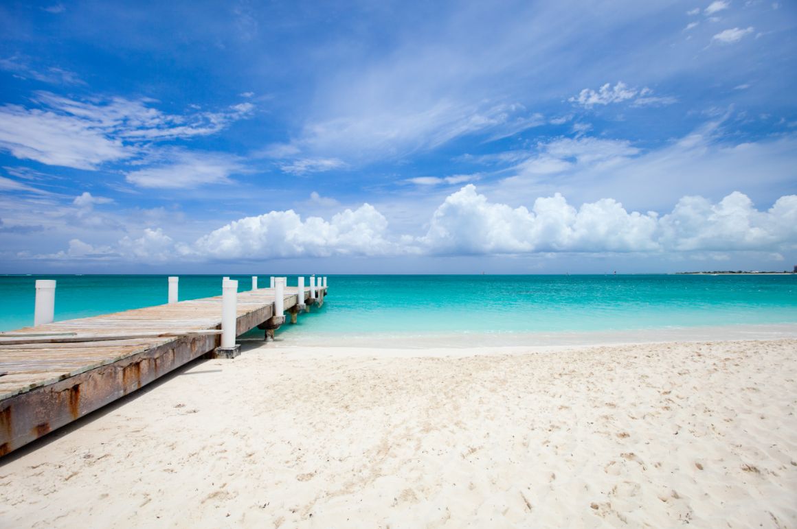 Pláž Grace Bay Beach na Turks a Caicos Pláž Grace Bay Beach na Turks a Caicos