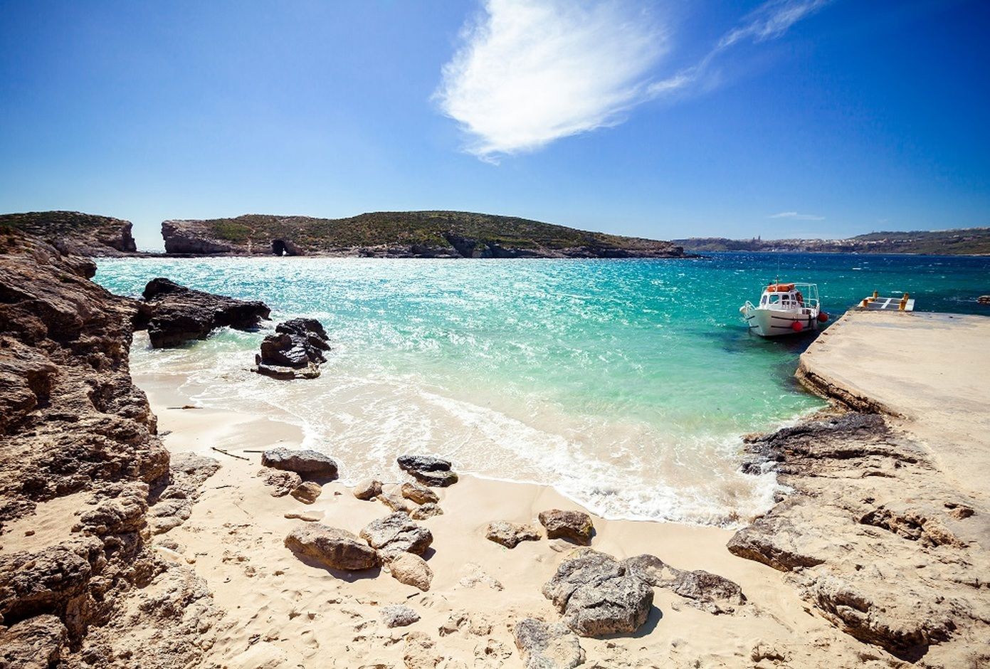 Laguna Sunny Blue na ostrově Comino