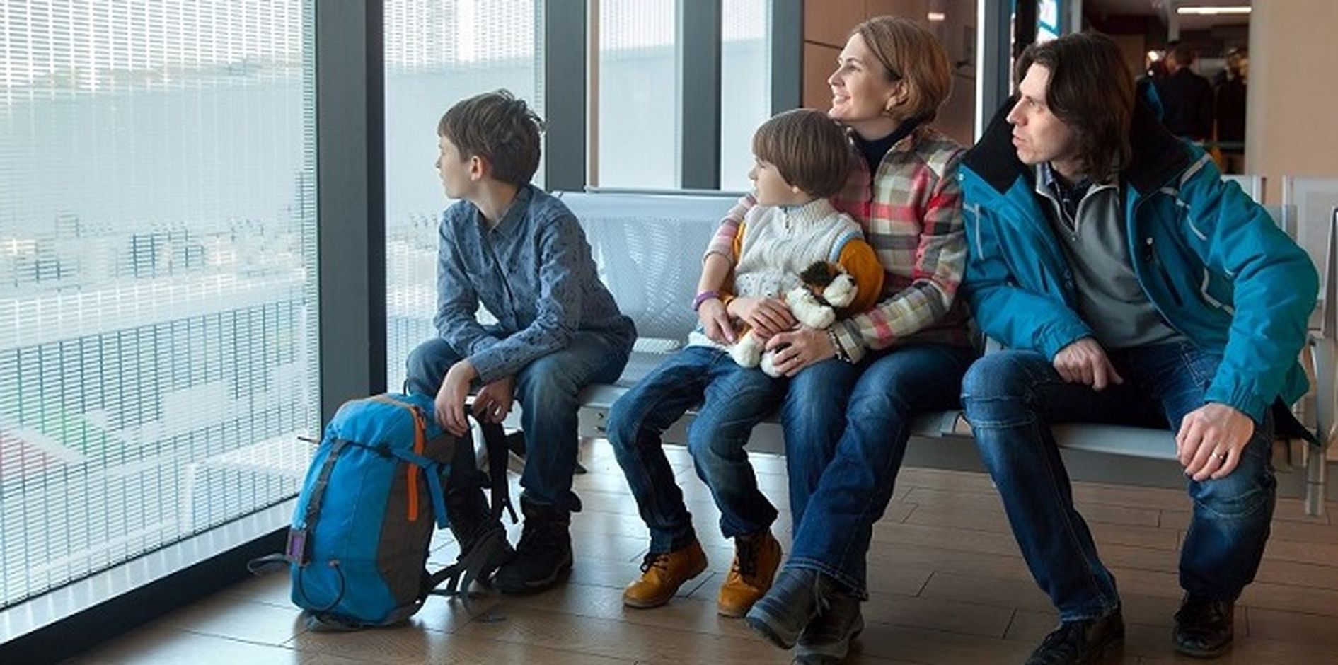 Rodina na letišti