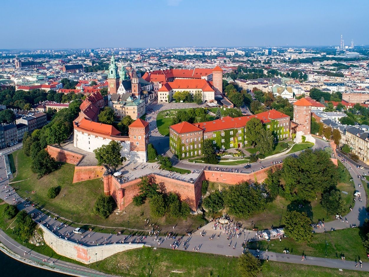Pohled na město Krakow